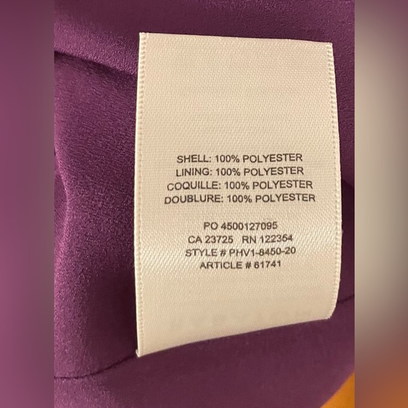 Aritzia💜 Babaton Phoenix Dress in Açaí LINED Skirt Faux-Wrap Top PERFECT NWT - Picture 11 of 16